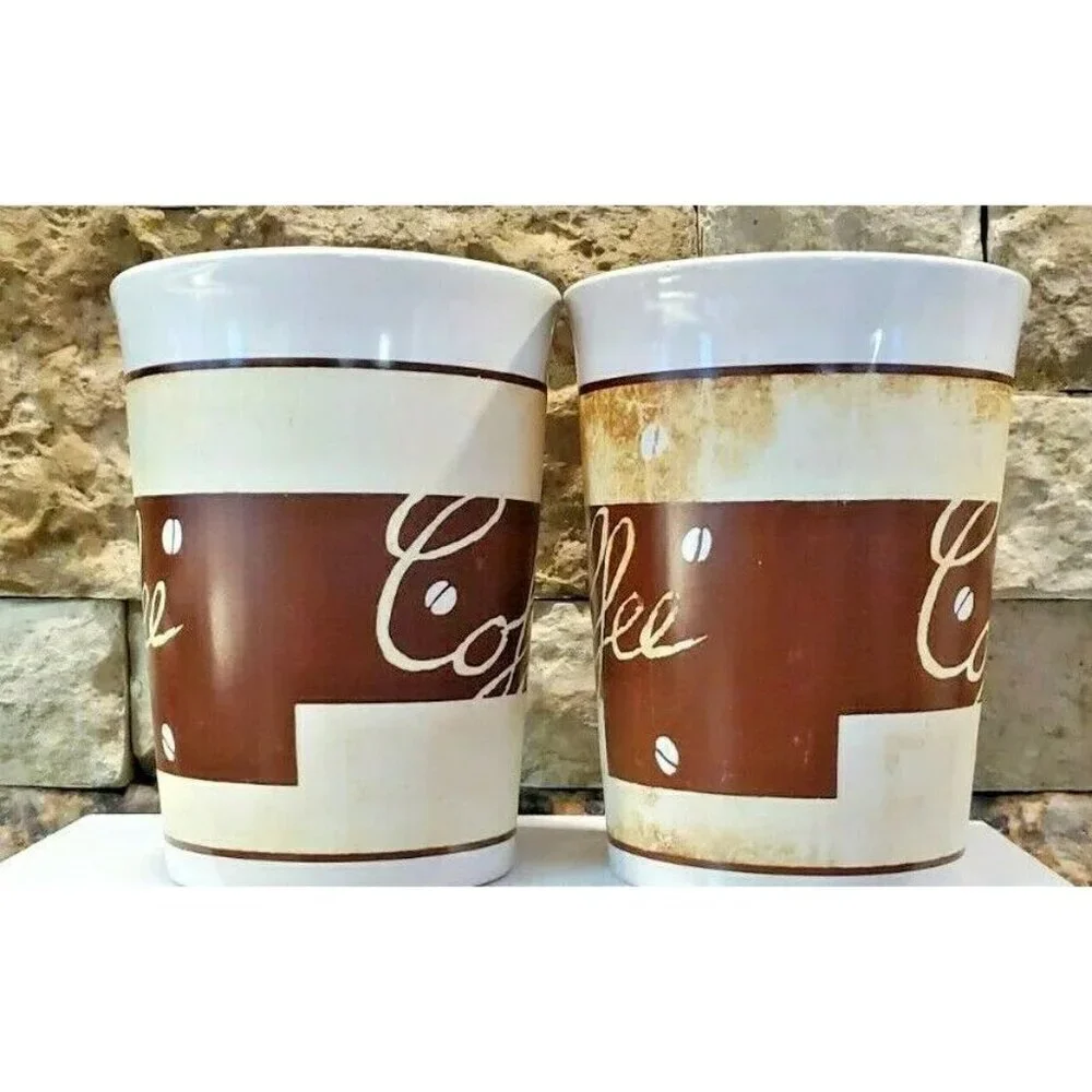 Set Of 2 Royal Norfolk Coffee Mugs ,Hot Chocolate Tea Mug Coffee Bar